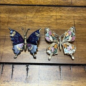 Vintage Butterfly Brooches